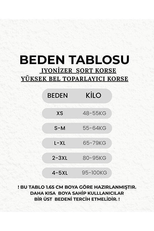 Yağ Yakıcı Basen Giderici Korse Şort
