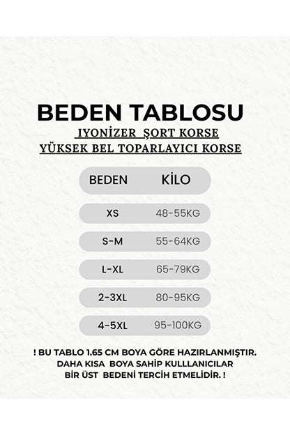 Yağ Yakıcı Basen Giderici Korse Şort